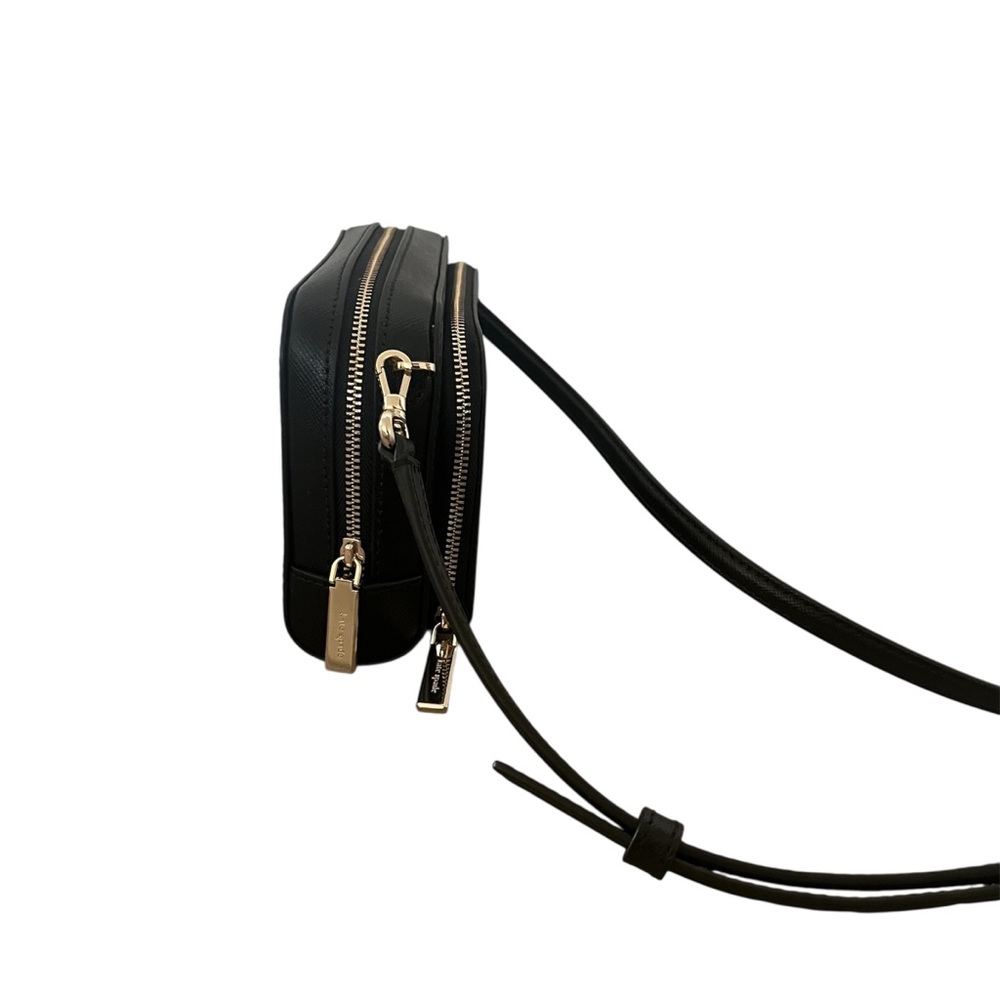 Kate Spade Staci Mini Crossbody Bag Black Saffiano Leather NWOT Designer - Picture 8 of 10